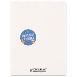 CAHIER PERSONNALISABLE 24X32 96P UNI 90G