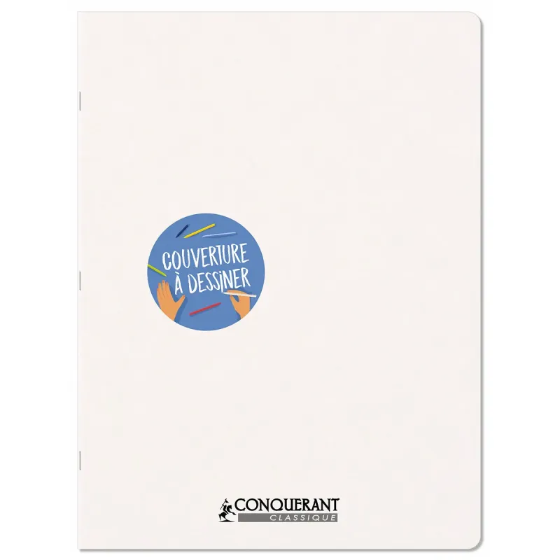 CAHIER PERSONNALISABLE 24X32 96P UNI 90G