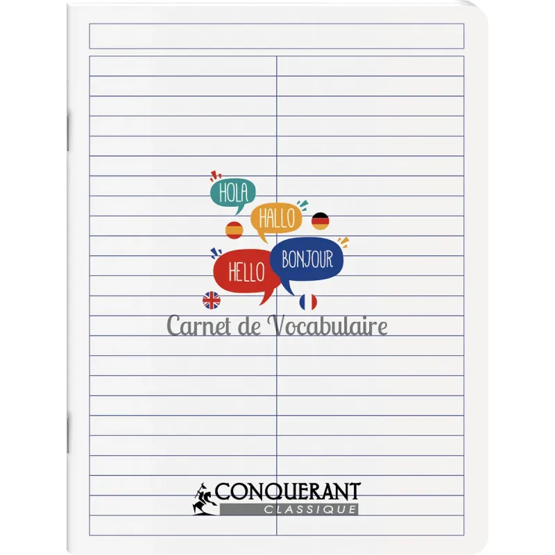 CAHIER DEFICIENTS VISUELS POLYPRO INCOLORE 24X32 96P SEYES NOIR 2,5MM
