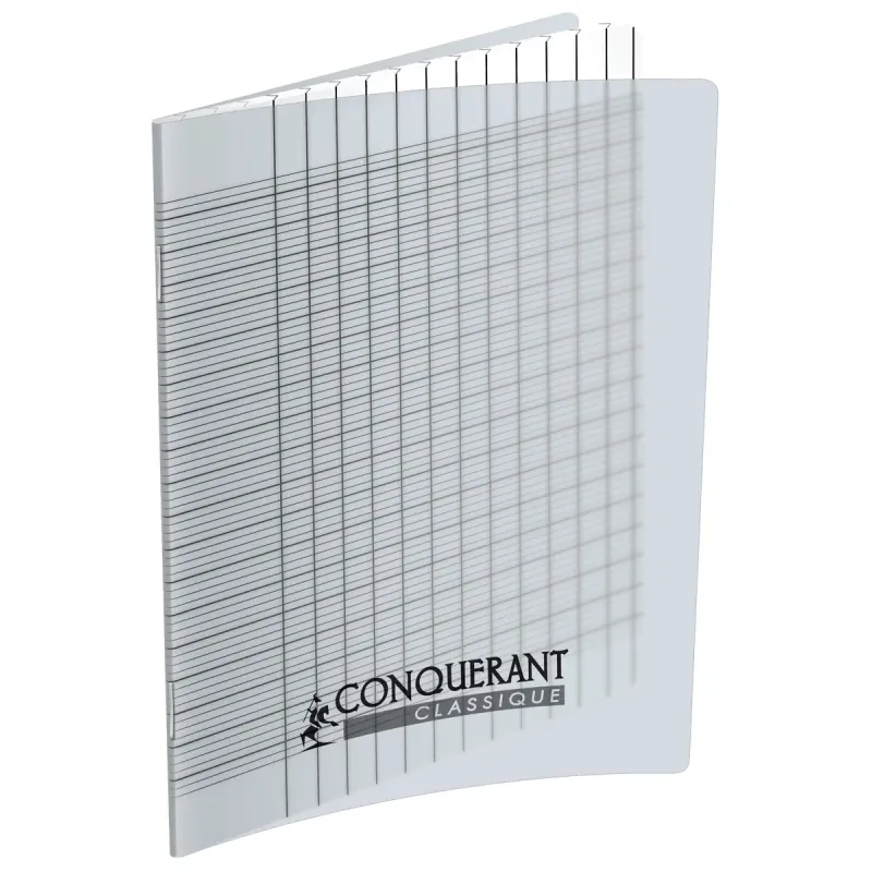 CAHIER DEFICIENTS VISUELS POLYPRO INCOLORE 17X22 96P SEYES NOIR 2,5MM