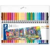 ETUI 24 FEUTRES DOUBLE POINTE COULEURS ASSORTIES STAEDTLER