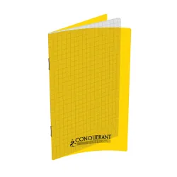 CARNET PIQURE PP JAUNE 11X17 96P 5X5 90G