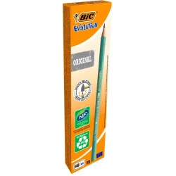12 CRAYONS PAPIER BIC EVOLUTION