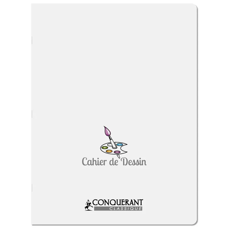 CAHIER DESSIN PP 24X32 48P UNI 90G