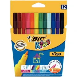 VISA 880 12 FEUTRES COLORIS ASSORTIS