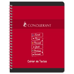 CAHIER DE TEXTES CARTE 17X22 124P RELIURE INTEGRALE