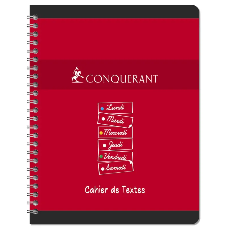 CAHIER DE TEXTES CARTE 17X22 124P RELIURE INTEGRALE