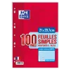 FEUILLETS MOBILES 21X29,7 100P SEYES 90G BLEU