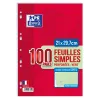 FEUILLETS MOBILES 21X29,7 100P SEYES 90G VERT