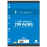 COPIES DOUBLES 21X29,7 200P SEYES 70G BLANC