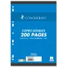 COPIES DOUBLES 21X29,7 200P 5X5 70G BLANC