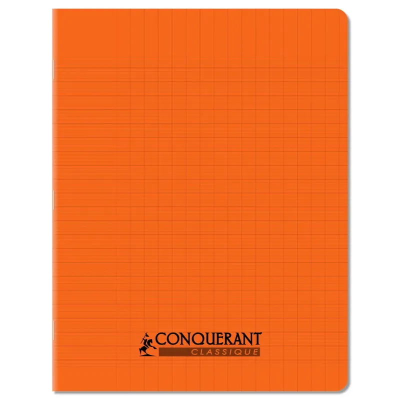 CAHIER PP ORANGE 17X22 96P SEYES 90G PIQURE