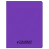 CAHIER PP VIOLET 17X22 96P SEYES 90G PIQURE