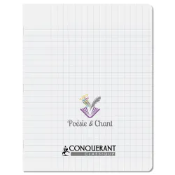 CAHIER POESIE ET CHANT PP 17X22 48P SEYES/UNI 90G PIQURE