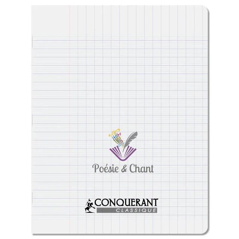 CAHIER POESIE ET CHANT PP 17X22 48P SEYES/UNI 90G PIQURE