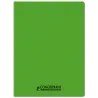CAHIER PP VERT 24X32 96P 5X5 90G PIQURE