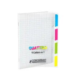 CAHIER 4 EN 1 PP 17X22 140P SEYES