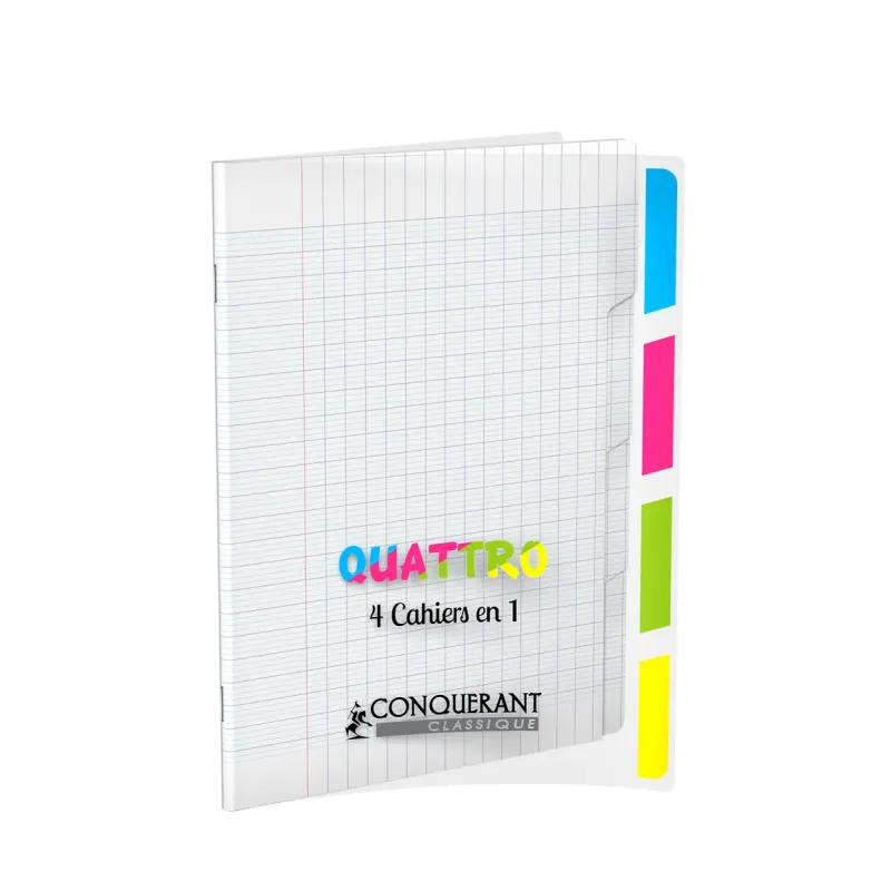 CAHIER 4 EN 1 PP 17X22 140P SEYES