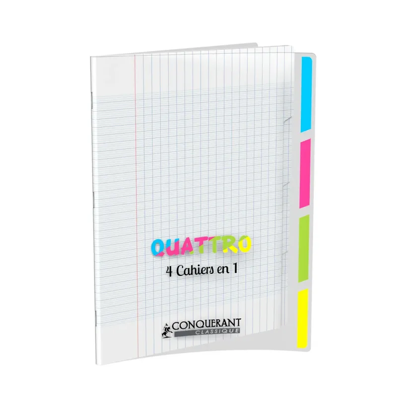 CAHIER 4 EN 1 PP 24X32 140P SEYES