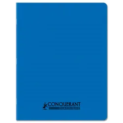 CAHIER PP BLEU 17X22 140P SEYES 90G PIQURE