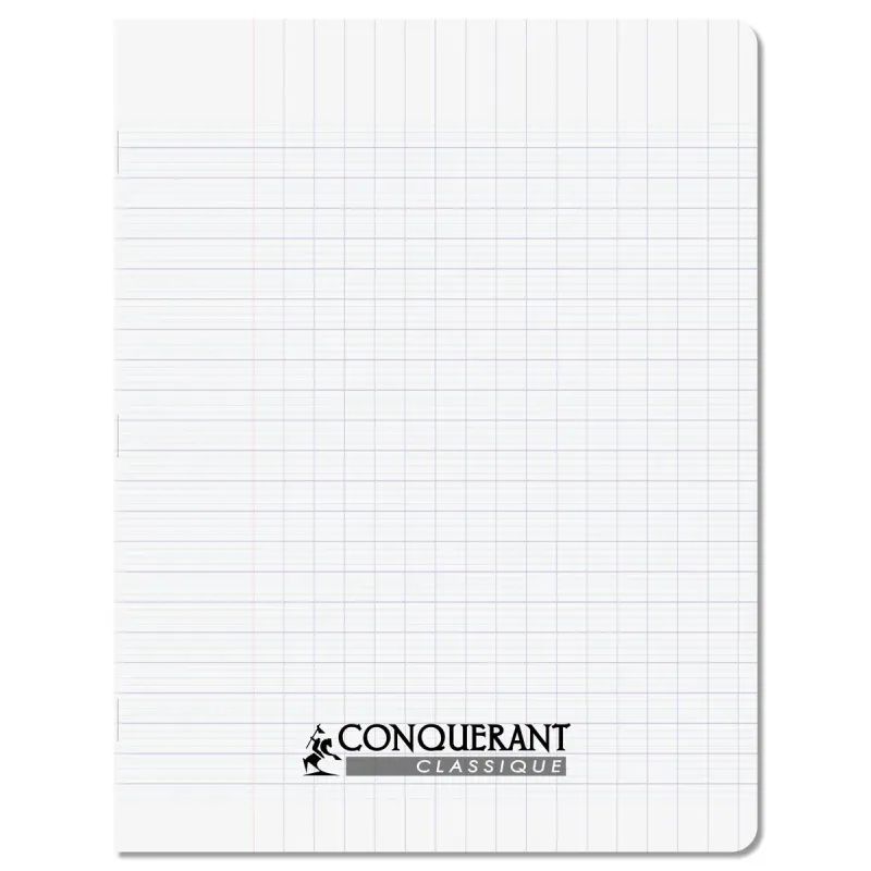 CAHIER PP INCOLORE 17X22 140P SEYES 90G PIQURE