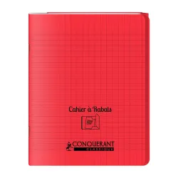 CAHIER A RABAT ROUGE 17X22 48P SEYES