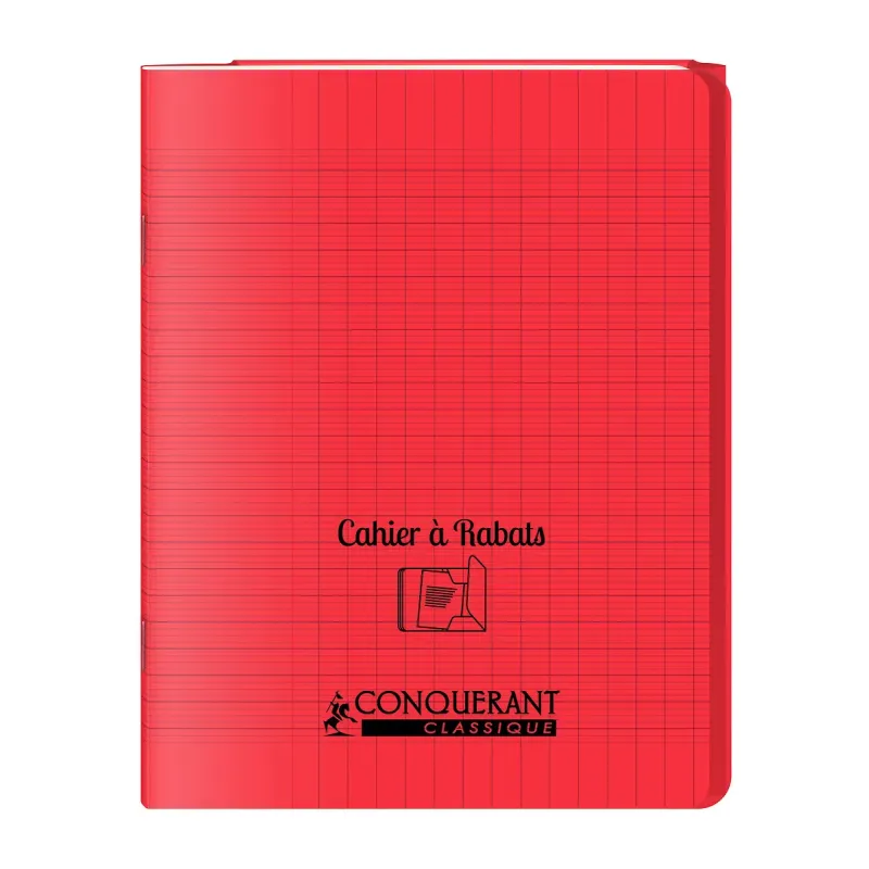 CAHIER A RABAT ROUGE 17X22 48P SEYES