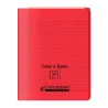 CAHIER A RABAT ROUGE 17X22 48P SEYES