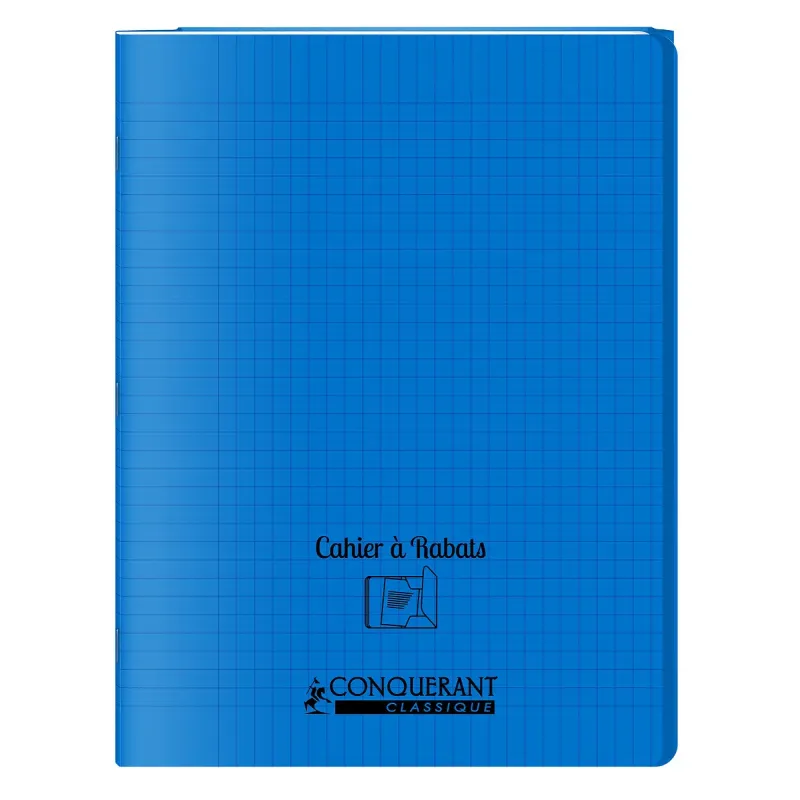 CAHIER A RABAT BLEU 24X32 48P SEYES