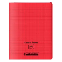 CAHIER A RABAT ROUGE 24X32 48P SEYES