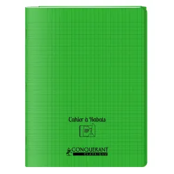 CAHIER A RABAT VERT 24X32 48P SEYES