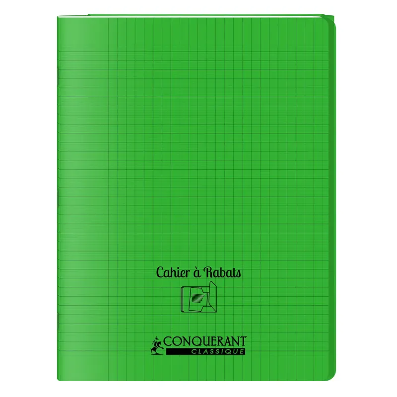 CAHIER A RABAT VERT 24X32 48P SEYES