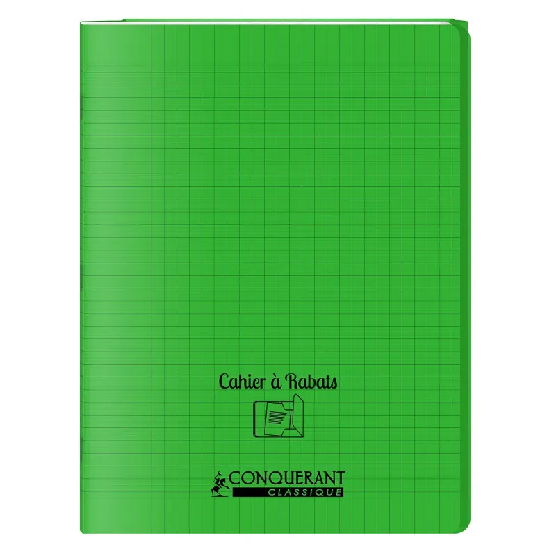 CAHIER A RABAT VERT 24X32 96P SEYES