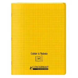 CAHIER A RABAT JAUNE 24X32 96P SEYES