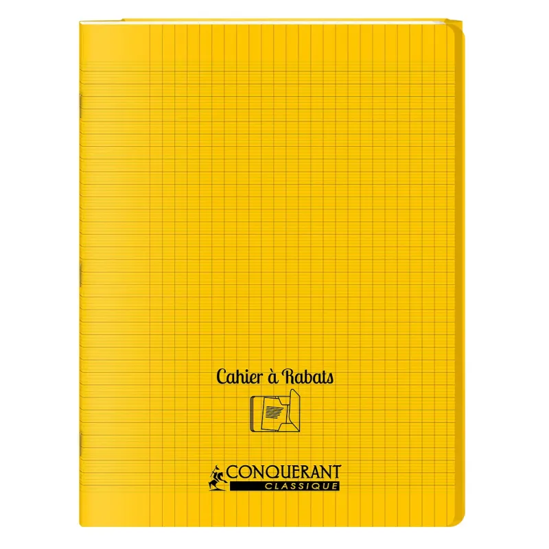 CAHIER A RABAT JAUNE 24X32 96P SEYES