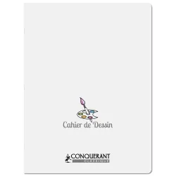 CAHIER DESSIN PP 24X32 96P UNI 90G
