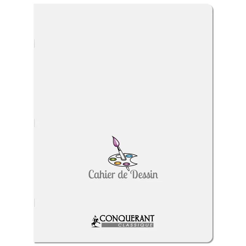 CAHIER DESSIN PP 24X32 96P UNI 90G