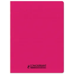 CAHIER PP ROSE 24X32 48P SEYES 90G PIQURE