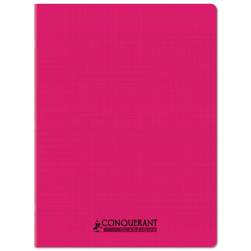 CAHIER PP ROSE 24X32 48P SEYES 90G PIQURE