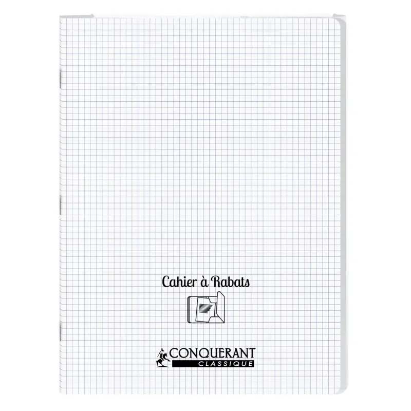 CAHIER A RABAT INCOLORE 24X32 96P 5X5