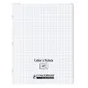 CAHIER A RABAT INCOLORE 24X32 96P 5X5
