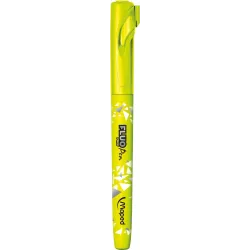 Maped - 5 Surligneurs FLUO'PEPS PEN : Bleu, Vert, Jaune, Orange, Rose, sous blister