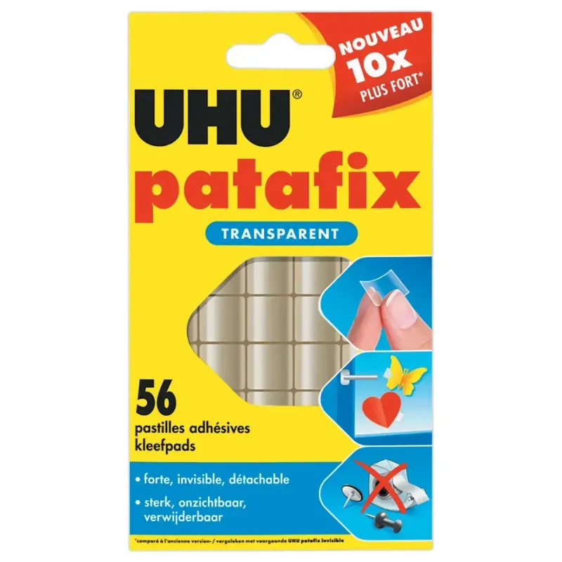 PATAFIX DOUBLE FACE TRANSPARENT 56 PASTILLES