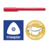ball 4320 M - Etui carton 10 stylos-bille triangulaires pointe moyenne 1 mm assortis