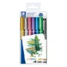 STAEDTLER® metallic marker 8323 - Etui 6 marqueurs encre métallisée assortis pointe ogive 1,2 mm
+ 1 feutre 308 C2-9 offert - Ed