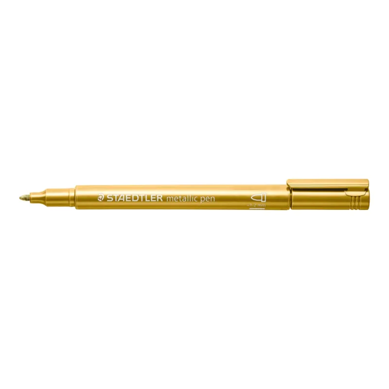 STAEDTLER® metallic marker 8323 - Marqueur encre métallisée or pointe ogive 1,2 mm