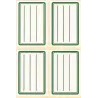 Étiquettes autocollantes scolaires 36x56 mm - 32 étiquettes écologiques