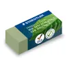 STAEDTLER® 526 83 - Gomme vert olive sans latex 40 x 19 x 13 mm composé à 56% de matériaux naturels et renouvelables