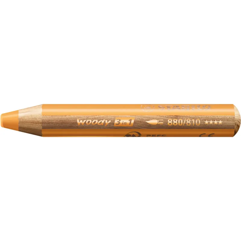 Crayon multi-talents STABILO woody 3 in 1 - or