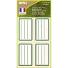 Étiquettes autocollantes scolaires 36x56 mm - 32 étiquettes écologiques